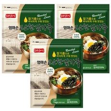바이오마켓_엄마손고소한김가루 1kg/보령엄마손, 3개, 1kg