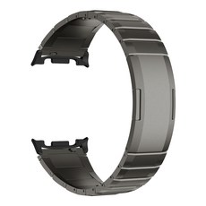커넥프리 프라임 링크 이지핏 메탈 스트랩 공구없이 길이조절 갤럭시 워치8 클래식 46mm 44mm 40mm, 1개, 티타늄 그레이(블랙커넥터)