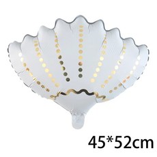바다 아래 테마 생일 파티 장식 고래 불가사리 배너 가랜드 걸이, 1개, 3. Balloon