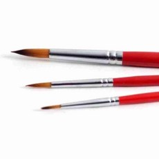 4호 세필 페인팅 원형붓 물감용 4호미술붓