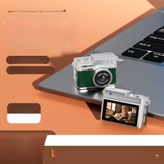 올데이프로덕트 초미니디카 키링 디카 셀카, 기본 구성 + 64GB 메모리 카드, 1개, 클래식 오리지널 그린