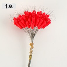 일자형 멈춤 발포찌 연주찌 어신찌 낚시찌 학꽁치 벵에돔 100알 CF987, 1호, 레드, 1개