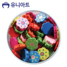 제사오스토어 나무비즈 태양꽃 색상혼합 비즈재료 구슬비즈 우드비즈 비즈구슬