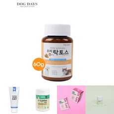 프리락토스 유산균 분말 타입 /동물 영양제 견 펫 개 건강 식품 영양 케어 보충제 강아지 고양이 애견, 1개, 뼈/관절강화, 60g