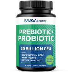 MAV Nutrition 프로바이오틱스 200억 복부팽만 완화 60정, 1개