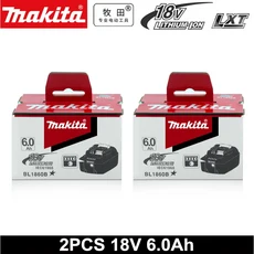 마키타 배터리 BL1860 충전식 18V 6.0Ah 리튬 이온 LXT400용, 14 Makita 6Ahx2