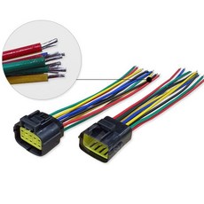 S HC1810 방수형 커넥터 10P 케이블 36cm 방수커넥터 전선 배선연결 하네스 DIY DIY커넥터 전원케이, 1개