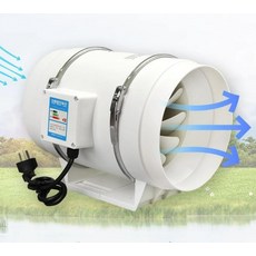 배기 팬 3인치 식당 배풍기 화장실 송풍기 75mm 저소음 연기 배기 팬 4인치100mm, 알루미늄 호일 연기 배관 100mmx1.5m
