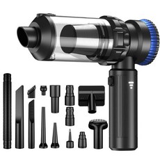 든든커머스 차량용미니청소기 차량청소용품 초강력, 기본 색상, 블랙블루