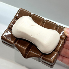 앨라모 물빠짐 프리미엄 비누 받침대, 초콜릿