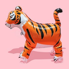 바퀴 달린 동물 산책 풍선 파티 놀이공원 장식, 1개, 대형 호랑이