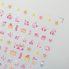 별의 커비 3D 캐릭터 네일아트스티커 DP-054F / 다꾸스티커 스티커 캐릭터스티커, 1개, 별의커비 스티커