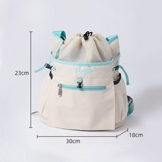 Hoopet 寵物背包, 1個, 淺藍色小號【護腰款】4KG內
