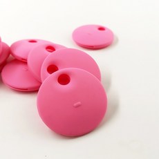 圓形吊墜鑰匙圈, 粉色鑰匙套, 1個