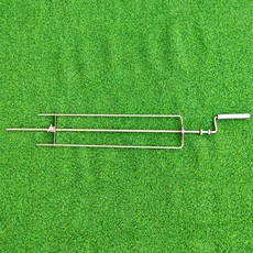 자동 회전 스탠드 바베큐 훈제 화로대 통구이 기계 그릴 새끼돼지 꼬치, 미디엄 레인지 포크, 1개