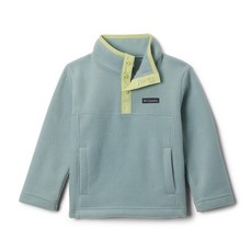 Columbia Youth Steens Mountain II 1/4 스냅 플리스 풀오버 크러시드 블루/시트론 헤이즈 2T