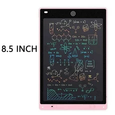 새로운 8.5 "/12" 드로잉 보드 LCD 쓰기 태블릿 어린이를위한 몬테소리 교육 장난감 학생 마술 칠판 크리스, 01 Pink 8.5 Inch
