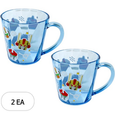 르번 헬로카봇 프리즘컵, 230ml, 2개, 혼합색상