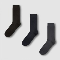 [JAJU] 자주 남 모달 비즈니스 장목 양말 3족_그레이