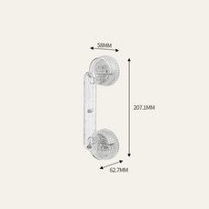 免打孔門把手吸盤式浴室衛生間防摔扶手玻璃門窗戶真空大吸力拉手, 1個, 【1衹裝-透明白】大吸力超穩-隨意拆裝