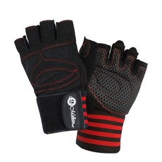 멜킨 뉴챌린저 프로 헬스장갑 턱걸이 철봉 풀업, 블랙레드_L, 1개