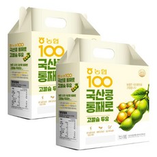 농협 100 국산콩 통째로 고칼슘 두유, 190ml, 48개