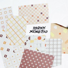 디자인메모지 패턴 메모패드, 1개