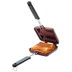 시샘 인덕션 통주물 샌드위치 토스트 쿠커 양면팬, 1개, 12.5cm