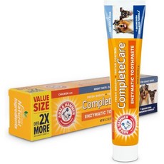암앤해머 컴플리트 케어 효소 개 치 6.2온스 강아지와 성견 반려견 반려동물 관리 깨끗 치아, Dog, 1개