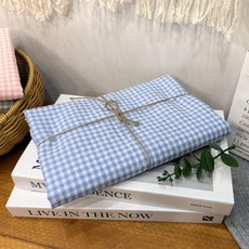 CRT 016 탐나요 면20수 체크 무늬 원단 뉴 클래식 스몰 패턴 패브릭 천, 1개, 블루