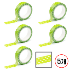 디자인마스킹 테이프 프린텍, 5개, 물방울