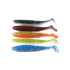 행운을파는낚시 사와 쉐드웜(4인치) 버징웜 소프트베이트 새드웜 사와무라 루어 배스낚시, 01. 올리브 그린, 5개, 9.7g