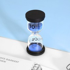 인테리어 모래시계 타이머 10분, 블루