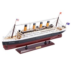 타이타닉 모형 배 선박 프라모델 범선 모형배 크루즈 배모형, 60cm (조명X)