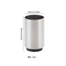 DFMEI 不鏽啤酒開瓶器無痕按壓金屬高檔酒起子創意自動啓瓶器, 1個, 銀色【開瓶器】塑料頂OPP袋:如圖