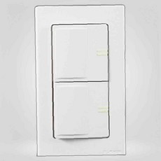 플러스와이드 전기 전등 1로 2구 스위치 상가 파츠 소모품 아파 자재, 본상품