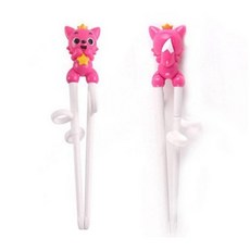 韓國正版Baby Shark 兒童學習筷 訓練筷, 1個, (紅)碰碰狐Pinkfong