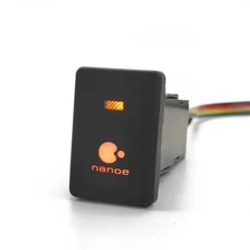 Mitsubishi Outlander Eclipse Cross 2018 Pajero Sport triton 용 주황색 LED 조명 전원 켜기 스티어링 휠, 09 nanoe, 1개