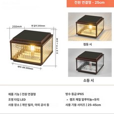 마당 정원등 야외 방수 카페 조경 전구 수목등 공원, 25cm 플로잉 컬러 [유선 36W] 블랙
