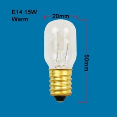 AC 220V E 2 4 7W 0W 5W 25W 텅스텐 램프 전구 장식 소금 RANGEHOOD 냉장고, 05 E14 Cylinder 15W, 1개