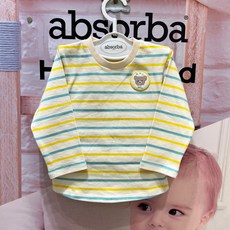 [해피랜드] 봄 60% /봄 가을 입기 좋은 스트라이프 티셔츠 /등원룩 문센룩으로 입기 좋은 편한 티셔츠*마로ST T/S*