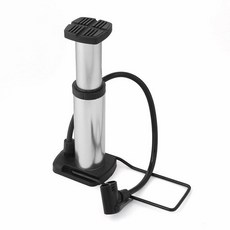 자전거 발펌프 실버 자전거공기주입기 오토바이에어펌프