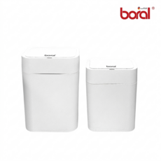 [리퍼상품] 보랄 센서 휴지통 12L+16L, 화이트