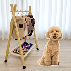 강아지 원목 우드 인디언 옷 의류 행거 애견 옷장 옷걸이 반려견 고양이 수납장 용품 정리 보관, 원목 인디언 행거(M), 1개