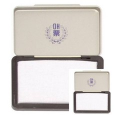 스탬프패드 무색 백색 1개입 컬러패드 도장찍기