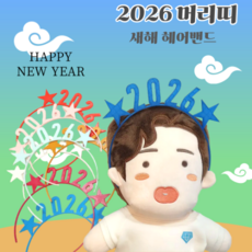 2026 머리띠 새해 헤어밴드 신년파티 연말모임 소품, 블랙