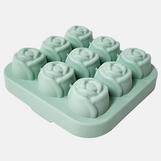실리콘 몰드 틀 - 장미모양 9구 로즈, 단일