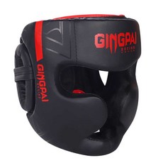 무에타이 헤드기어 태권도 훈련 보호 헬맷 복싱 격투 훈련용 얼굴 보호대 헬멧-5, 1개, M 업글 전투 블랙앤레드