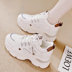 ANYOU 여성 키높이 운동화 다이얼 슈즈 굽7cm 발편한 스니커즈
