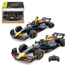 Rastar 1/16 Redbull RB19 1 Max Verstappen 11 Sergio Perez RC 자동차 DIY 조립 모델 수제 스티커 리모컨 장난감, 캐리와 장난감 친구들